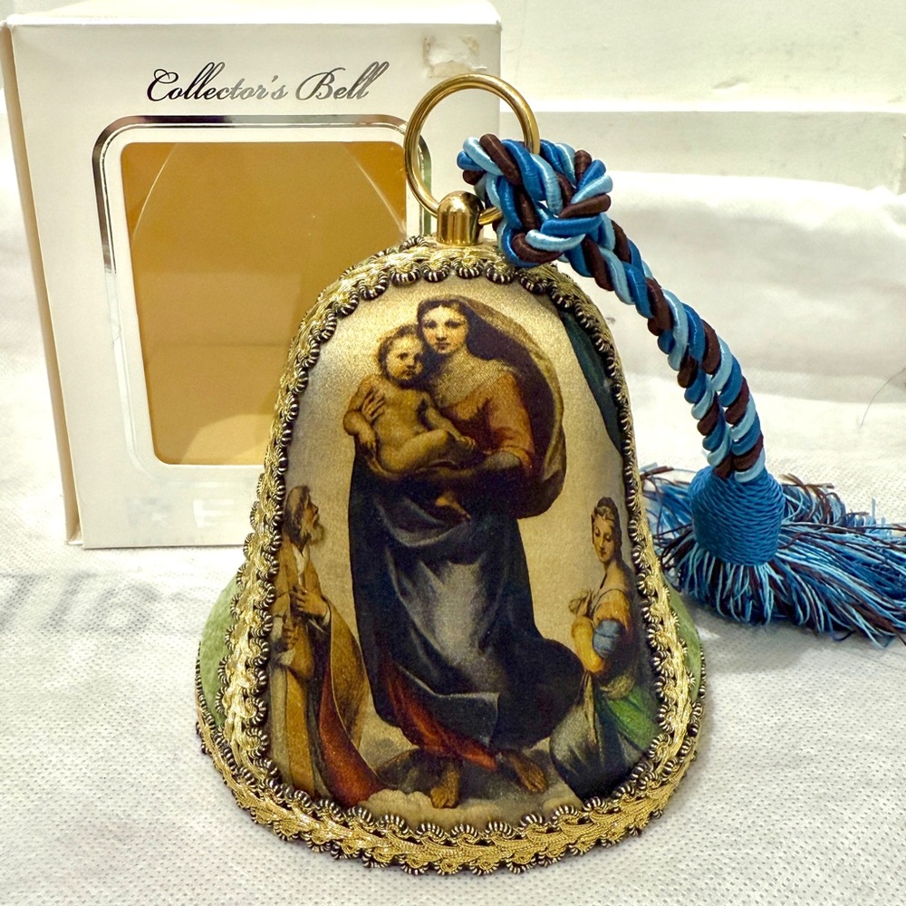 New Reuge Swiss Musical Christmas Bell Ornament What a friend we have in Jesus